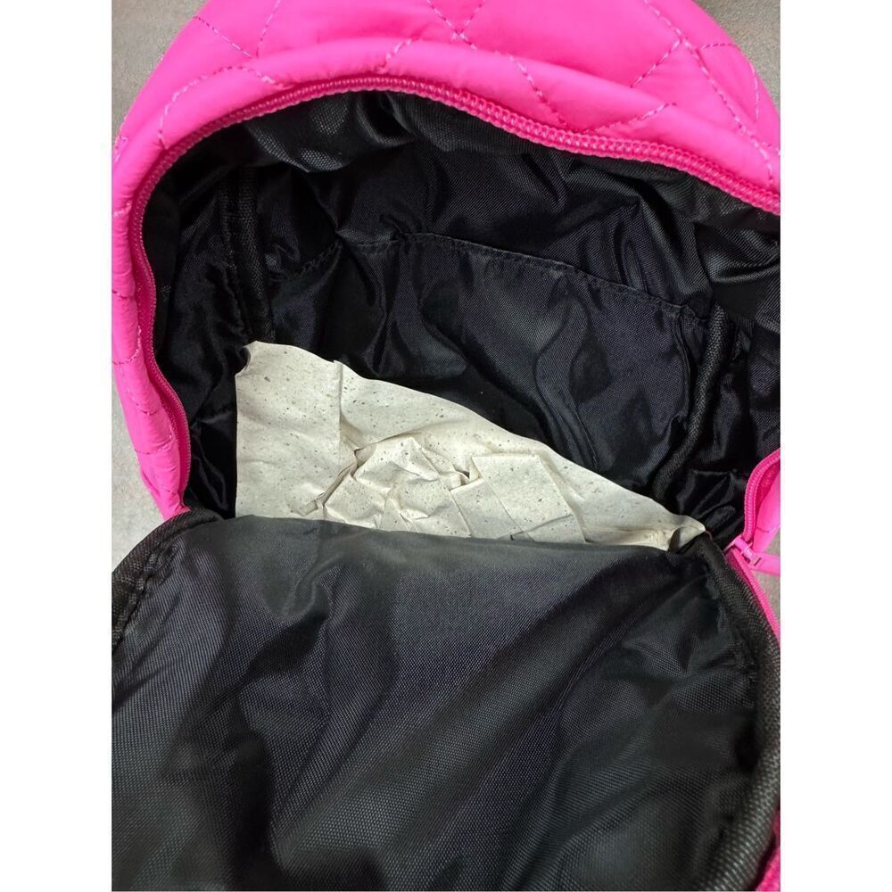 NWT Pink Quilted Puffer Mini Backpack - Picture 2 of 6